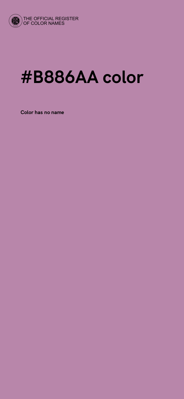 #B886AA color image
