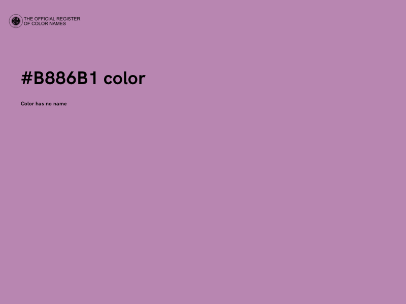 #B886B1 color image