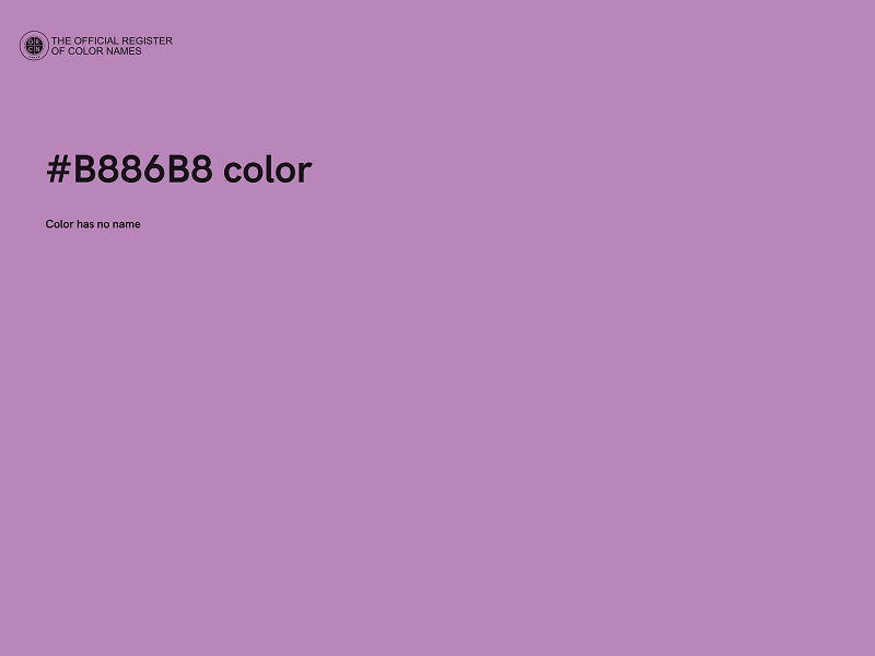 #B886B8 color image