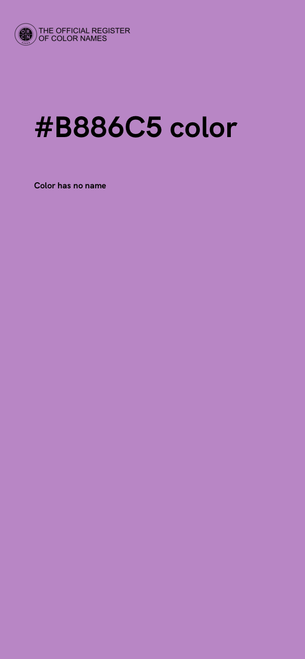 #B886C5 color image