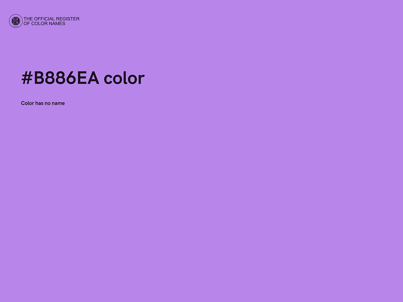 #B886EA color image