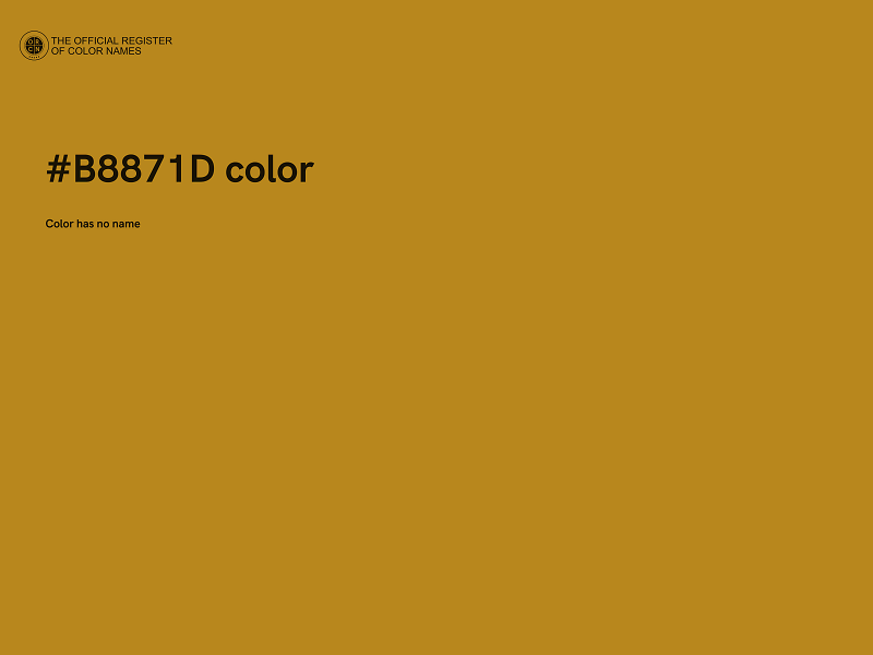 #B8871D color image