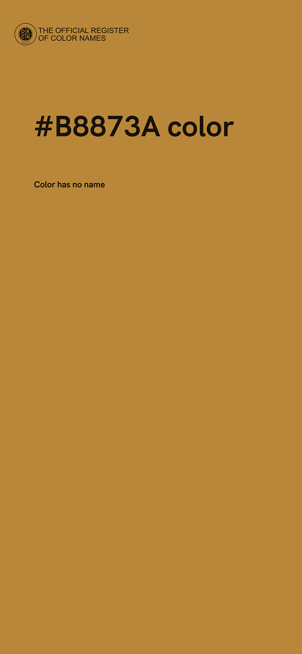 #B8873A color image