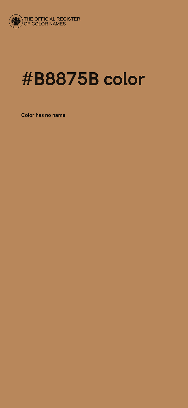 #B8875B color image