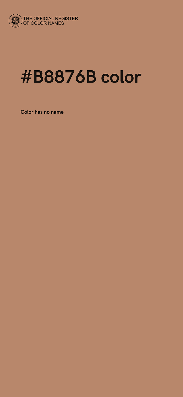 #B8876B color image