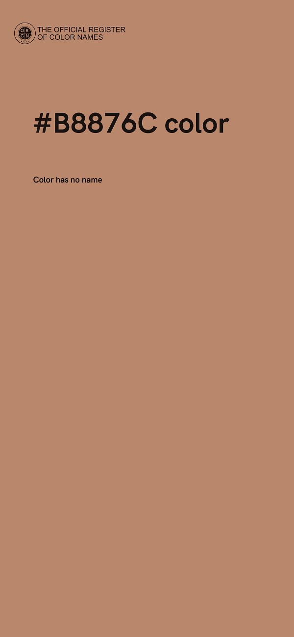 #B8876C color image