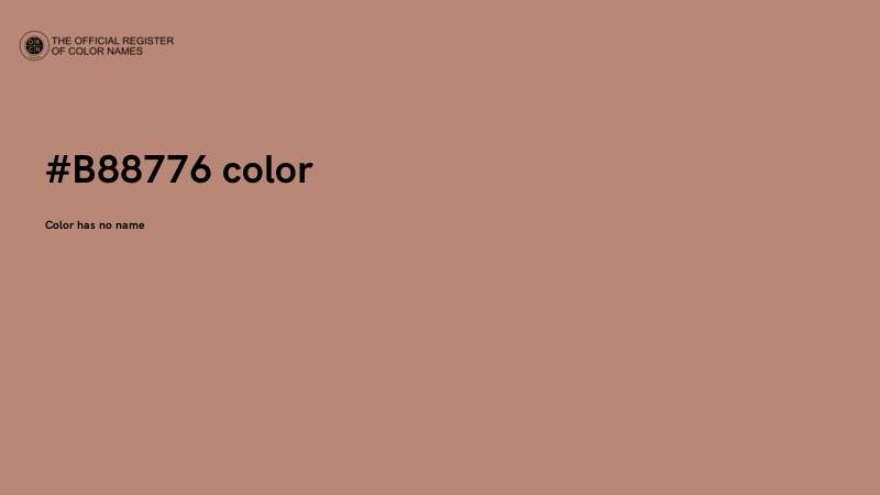 #B88776 color image