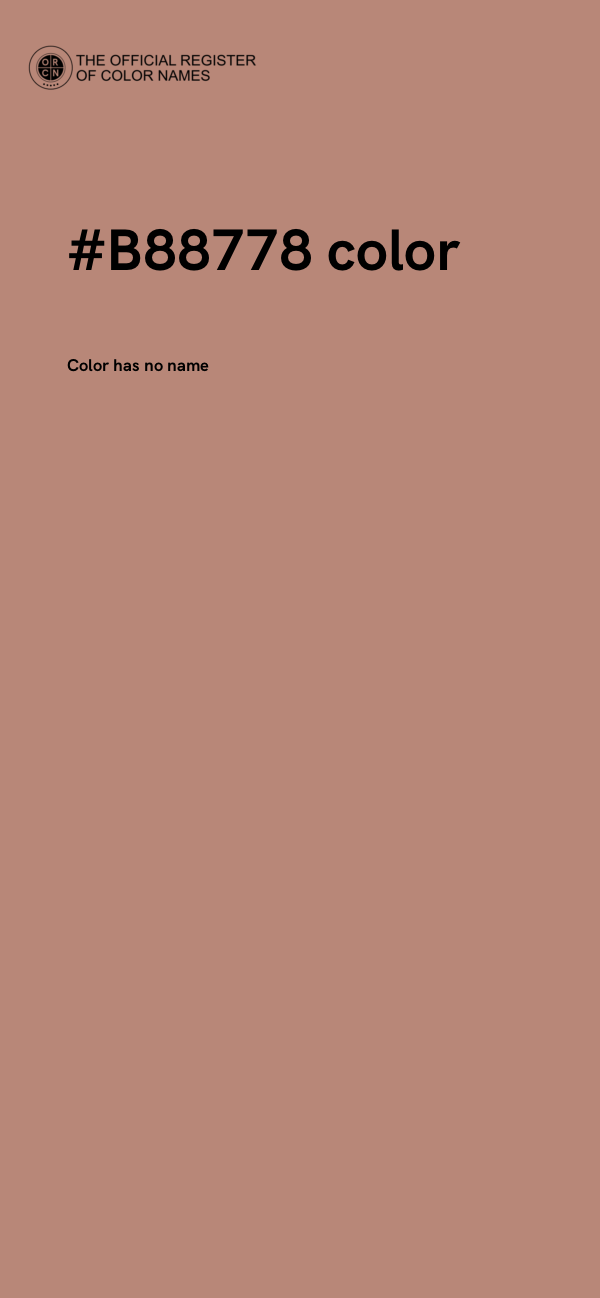 #B88778 color image