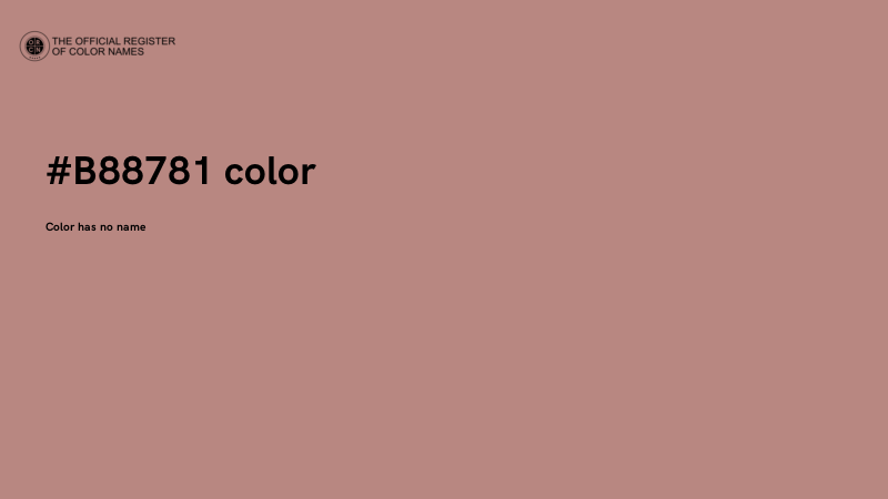 #B88781 color image