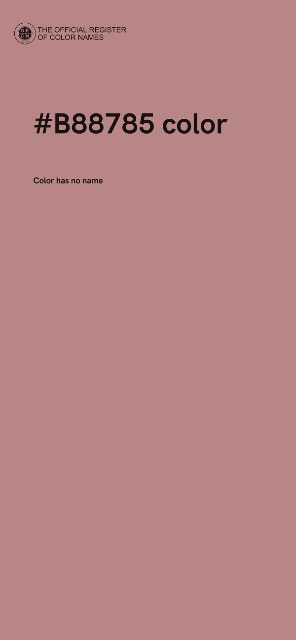#B88785 color image