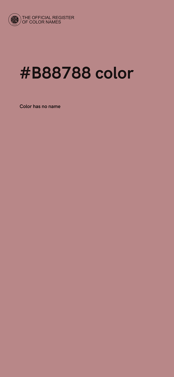 #B88788 color image