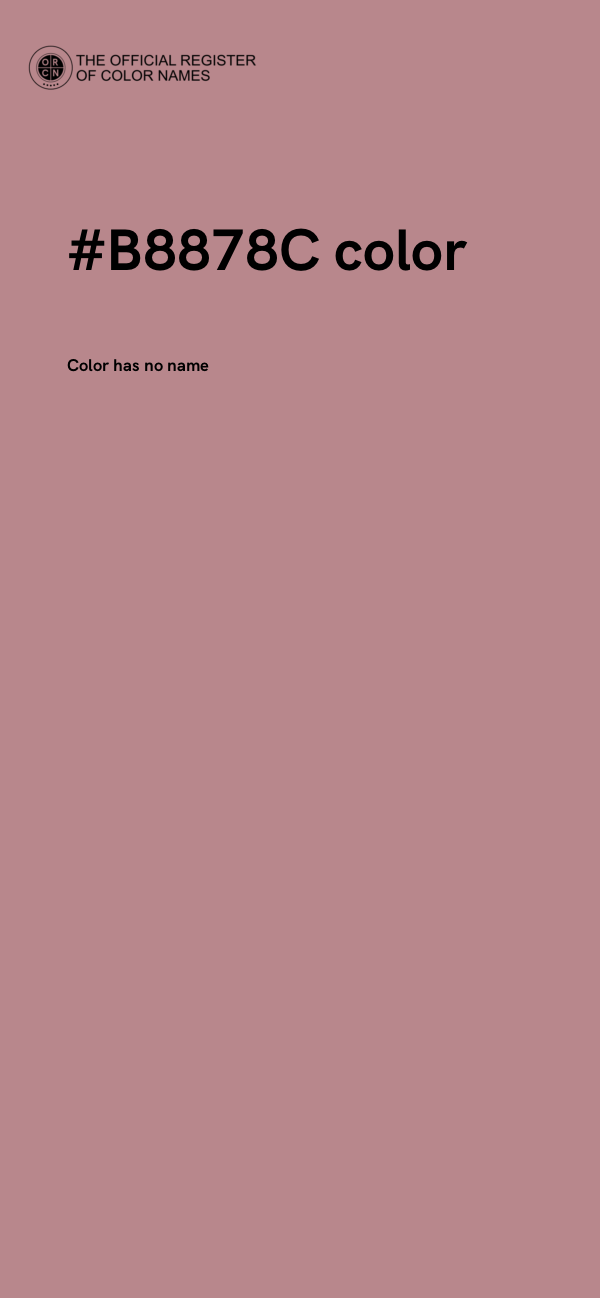 #B8878C color image