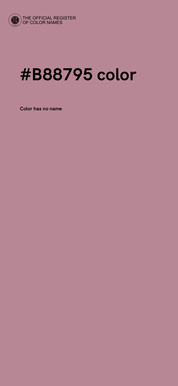 #B88795 color image