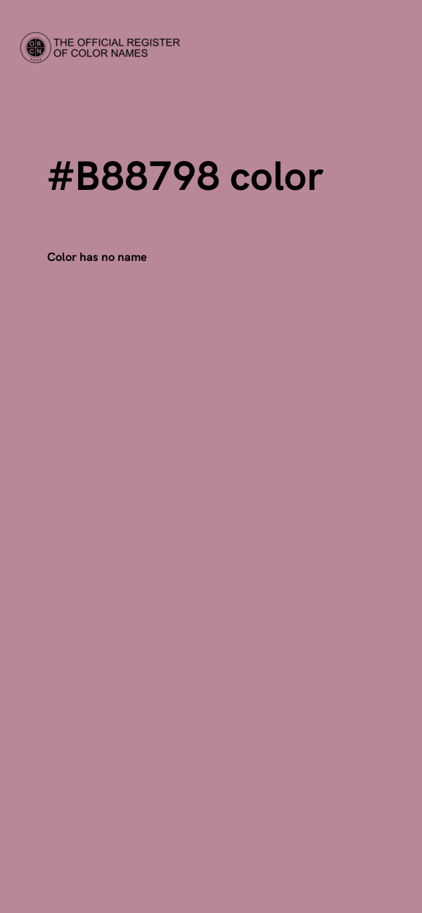 #B88798 color image