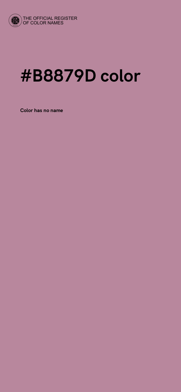 #B8879D color image