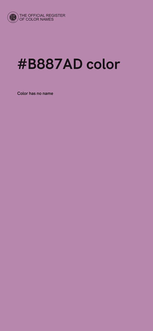 #B887AD color image