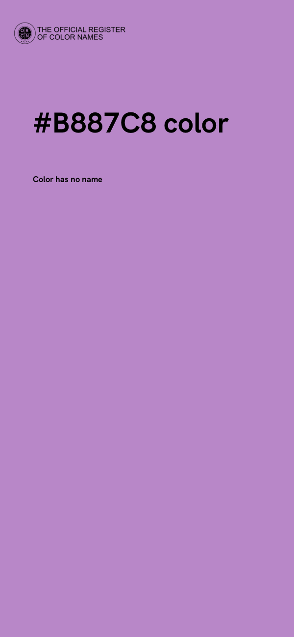 #B887C8 color image