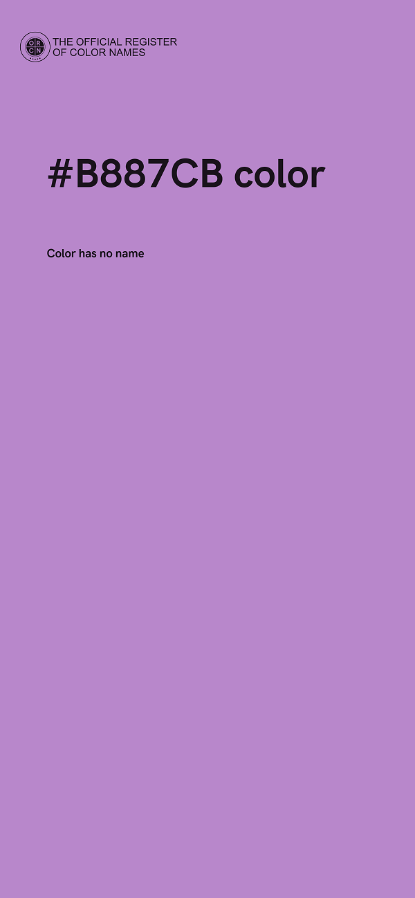 #B887CB color image