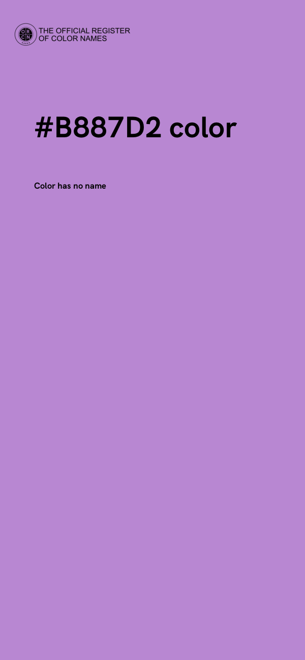 #B887D2 color image