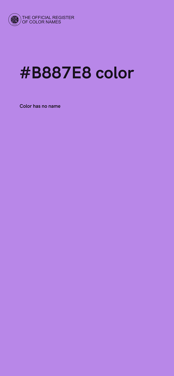 #B887E8 color image