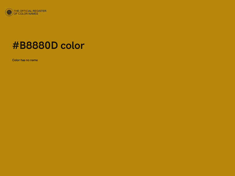 #B8880D color image