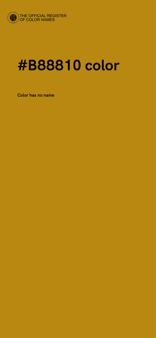 #B88810 color image