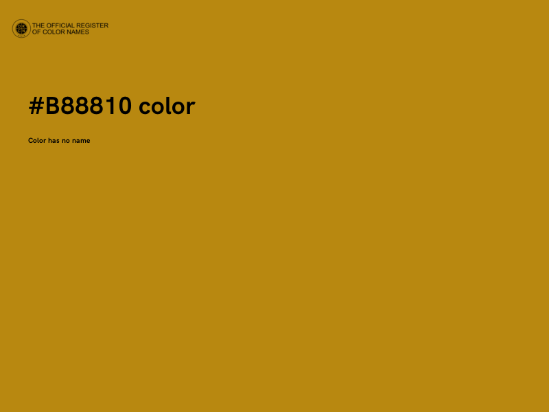 #B88810 color image