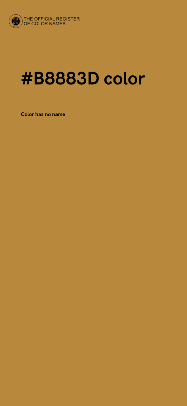 #B8883D color image