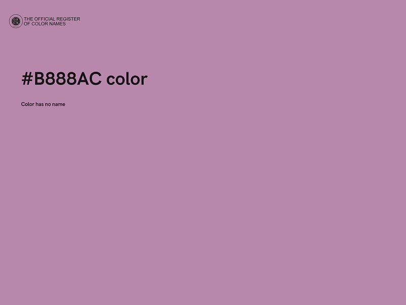 #B888AC color image