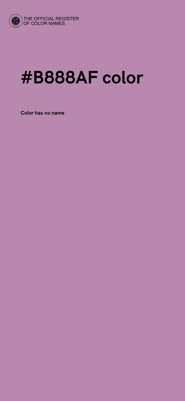 #B888AF color image
