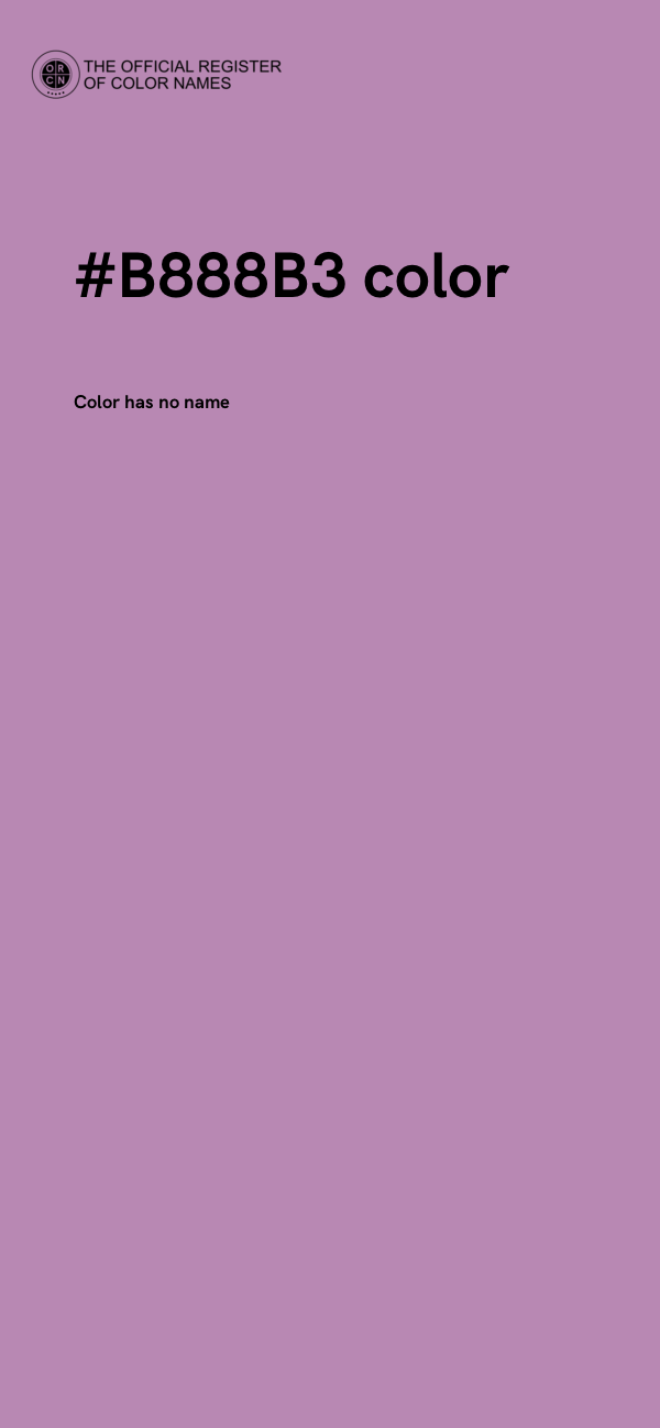 #B888B3 color image