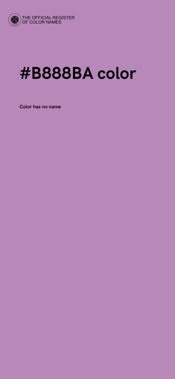 #B888BA color image