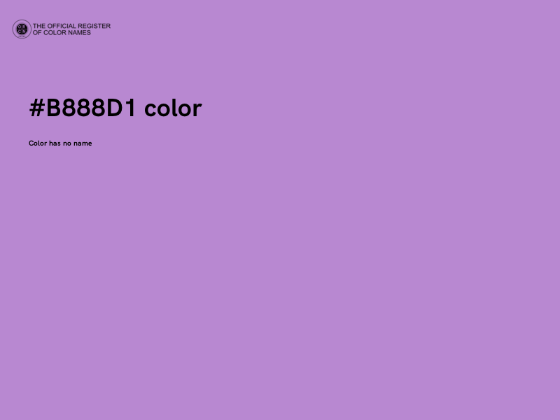#B888D1 color image