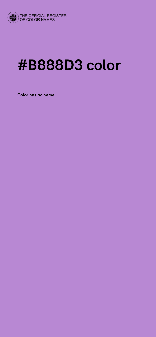 #B888D3 color image