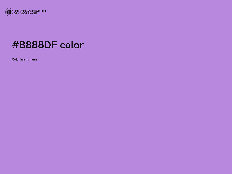 #B888DF color image