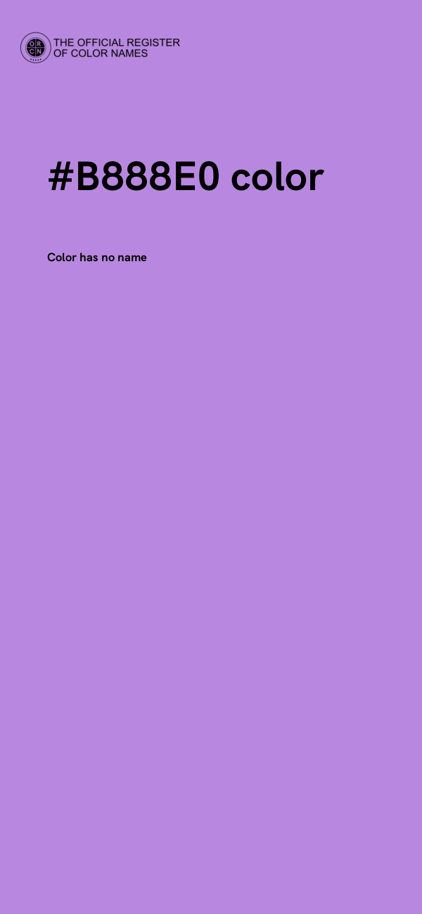 #B888E0 color image