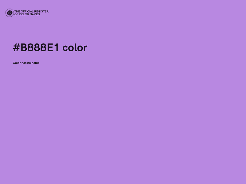 #B888E1 color image
