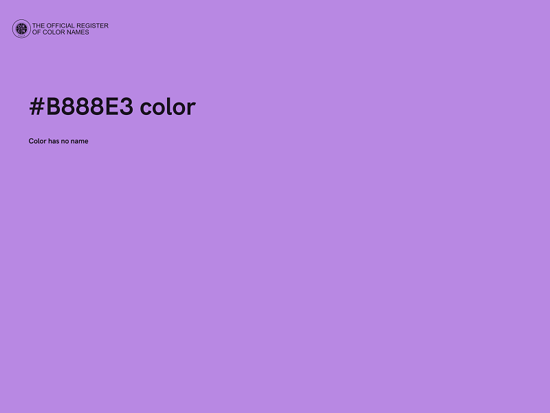 #B888E3 color image