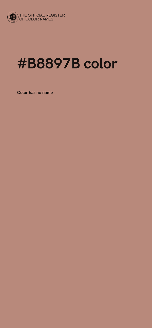 #B8897B color image