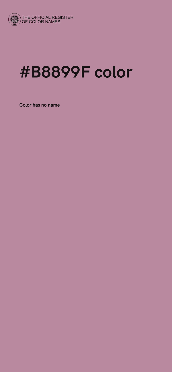 #B8899F color image