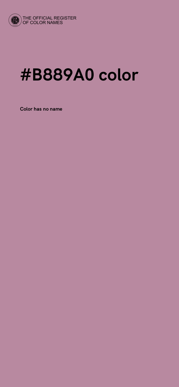 #B889A0 color image
