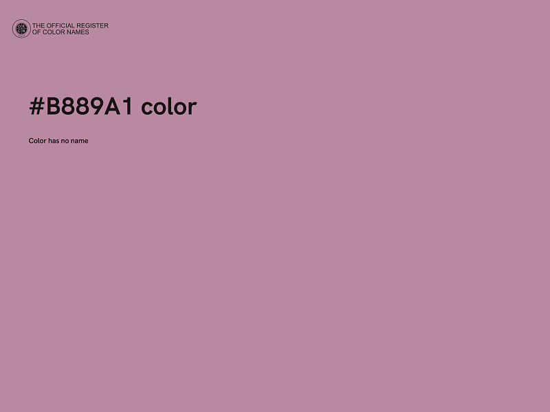 #B889A1 color image