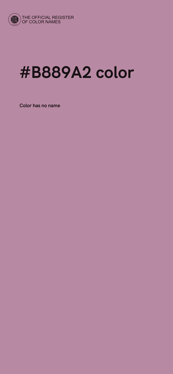 #B889A2 color image