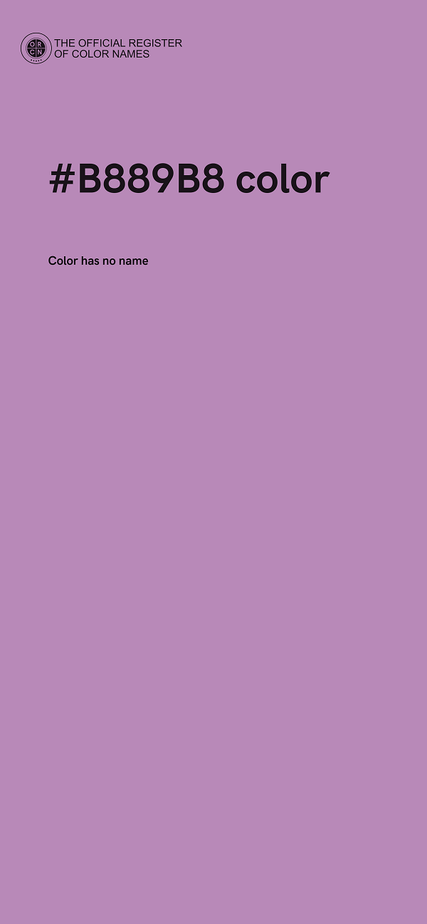 #B889B8 color image