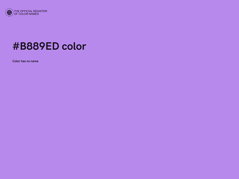 #B889ED color image