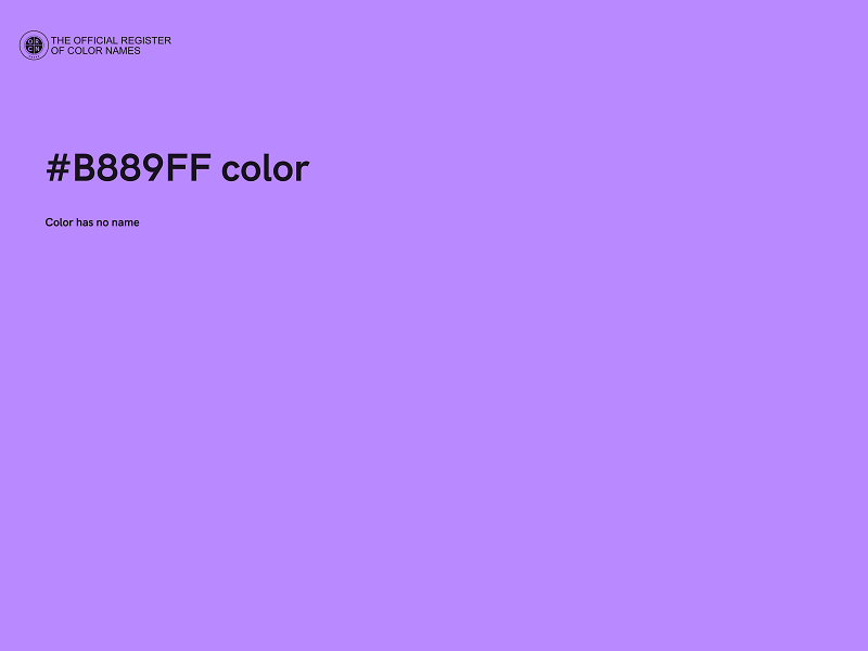 #B889FF color image