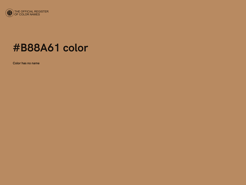 #B88A61 color image