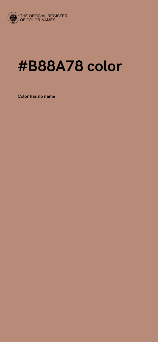 #B88A78 color image