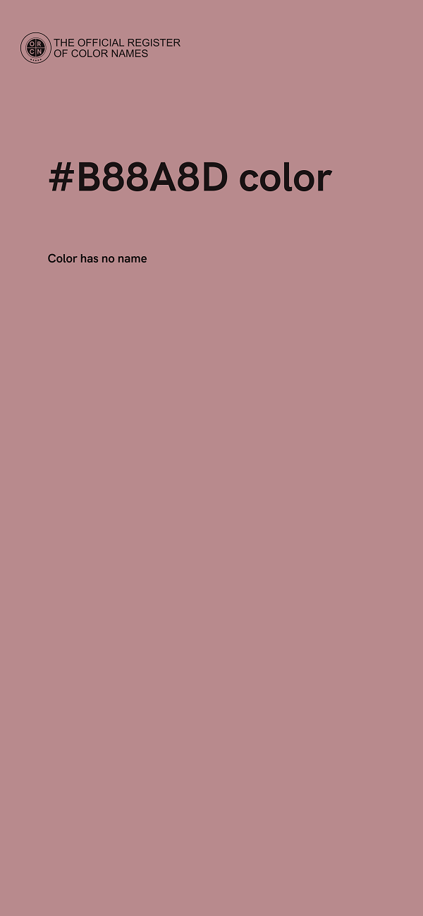 #B88A8D color image