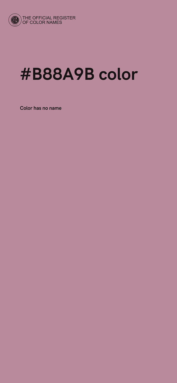#B88A9B color image